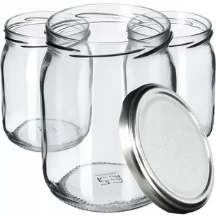 Słoiki Senna 540ml 8 szt. 82mm + wieczka srebrne - Pojemniki kuchenne Słoiki Senna 540ml 8 szt. 82mm + wieczka srebrne - Pojemniki kuchenne - miniaturka - grafika 1