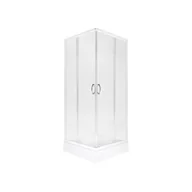 Kabiny prysznicowe - Kabina prysznicowa z brodzikiem Xenia SQ 80 WHITE KERRA - miniaturka - grafika 1