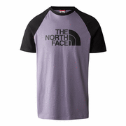 Koszulki męskie - Koszulka The North Face Raglan Easy 0A37FVN141 - fioletowa - miniaturka - grafika 1