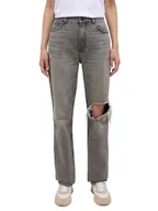 Spodnie damskie - Mustang Dżinsy "Brooks" - Regular fit - w kolorze szarym - miniaturka - grafika 1