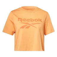 Koszulki i topy damskie - Reebok Damska koszulka Identity Crop, szara, 2XL, szary, M - miniaturka - grafika 1