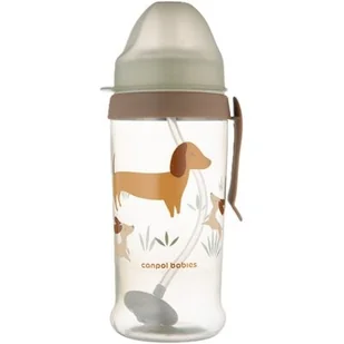 Butelka CANPOL BABIES Pieski 350 ml - Bidony dla dzieci - miniaturka - grafika 1