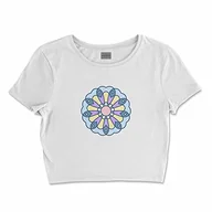 Koszulki i topy damskie - Bona Basics, Damski T-shirt basic, z nadrukiem cyfrowym, 100 bawełny, biały, swobodny, damski top, rozmiar: XL, biały, XL - miniaturka - grafika 1