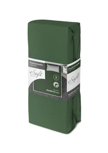 Prześcieradło jersey z gumką soft 90x200 zielone na materac 25 cm - Prześcieradła - miniaturka - grafika 1