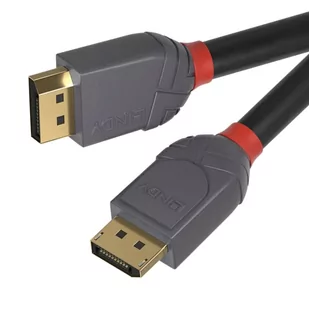 LINDY 36480 kabel DisplayPort o długości 0,5 m, kolor szary, 36480 36480 - Kable komputerowe i do monitorów - miniaturka - grafika 2