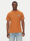 Koszulki męskie - Quiksilver T-Shirt EQYZT08038 Brązowy Regular Fit - miniaturka - grafika 1