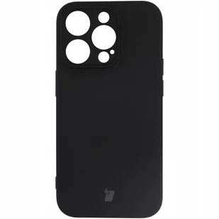 Bizon Etui Case Silicone do iPhone 14 Pro czarne - Etui i futerały do telefonów - miniaturka - grafika 1