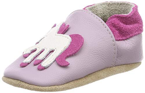 Beck Kapcie dziecięce z jednorożcem, fioletowy - Violett Viola 19-16/17 EU