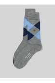 Skarpetki męskie - Skarpety z mieszanki żywej wełny model EDINBURGH - Burlington - miniaturka - grafika 1