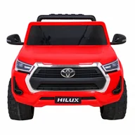 Pojazdy elektryczne dla dzieci - Toyota hilux na akumulator dla dzieci czerwony + napęd 4x4 + pilot + 2 bagażniki + radio mp3 + led kod: RA-PA.DK-HL860.CR + Sprawdź na SuperWnetrze.pl - miniaturka - grafika 1