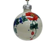 Bombki - Ceramika Bolesławiec ANDY, Ceramiczna bombka mała, wzór A233 D10 - miniaturka - grafika 1