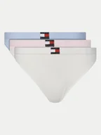 Majtki damskie - Tommy Hilfiger Komplet 3 par stringów UW0UW05641 Kolorowy - miniaturka - grafika 1