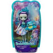 Mattel ENCHANTIMALS Lalka+zwierzątko PATTER PEACOCK & FLAP DVH87-5