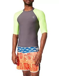 Kąpielówki męskie - Hurley Męskie szorty Icon Short Sleeve Rashguard Board Shorts 3 kj S BRG0000050 - grafika 1