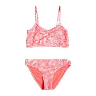 Strój kąpielowy dwuczęściowy dziecięcy ROXY Vacay For Life Crop Top - Koszulki i topy damskie - miniaturka - grafika 1
