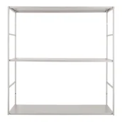 Regały - Szary metalowy regał ścienny PT LIVING Level, 60x60 cm - miniaturka - grafika 1