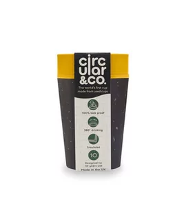 Ashortwalk rCUP Eco kubek 227 ml czarno - żółty - Kubki - miniaturka - grafika 1