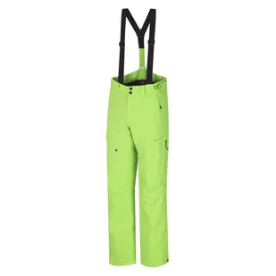 Męskie spodnie narciarskie HANNAH Kasey Lime Green 10.000 mm/h2o - Spodnie narciarskie - miniaturka - grafika 1