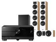 Kino domowe - Yamaha RX-A6A (czarny) + Diva 6 + 7 (dąb) + BASSO 880 (czarny) - miniaturka - grafika 1
