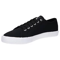 Trampki męskie - Calvin Klein Jeans Męskie tenisówki Essential Vulcanized 1, czarne, 38, Czarny, 43.5 EU - miniaturka - grafika 1