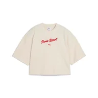 Koszulki sportowe damskie - Puma Koszulka Premium Ess Oversized Graphic 62977687 - miniaturka - grafika 1