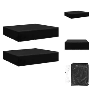 vidaXL Pokrowce na meble ogrodowe 2 szt. 12 oczek 250x250x70 cm - Pokrowce ochronne na meble ogrodowe - Pokrowce na meble ogrodowe - miniaturka - grafika 1