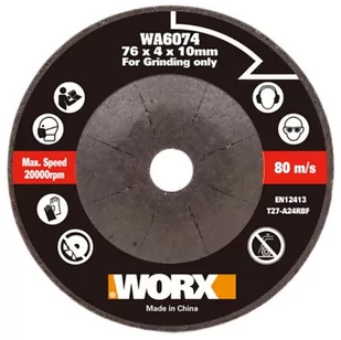 Tarcza do szlifowania metalu 76mm WORX WA6074 - Tarcze do pił - miniaturka - grafika 1