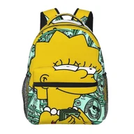 Torby na laptopy - Plecak YL256 Simpsonowie Plecak na laptopa Podróżny plecak turystyczny Moda Casual Tornister Torba na książki Drukowana torba na ramię dla dorosłyc... - miniaturka - grafika 1