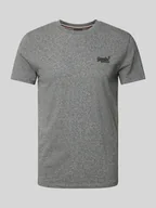 Koszulki męskie - T-shirt z wyhaftowanym logo - miniaturka - grafika 1