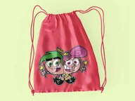 Torby szkolne - WOREK DO SZKOŁY WF/BUTY WRÓŻKOWIE CH + IMIĘ - miniaturka - grafika 1