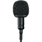 Mikrofony estradowe - Shure MVL-3,5 mm przypinany mikrofon kondensatorowy lavalier z wejściem jack 3,5 mm do mobilnego nagrywania za pomocą smartfona lub tabletu MVL-3.5MM - miniaturka - grafika 1
