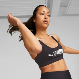 Stanik fitness cardio PUMA Mid Impact Puma Fit - Bielizna sportowa damska - miniaturka - grafika 1