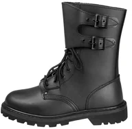 Botki męskie - glany STURM - CZARNE Z OPINACZAMI-37 - miniaturka - grafika 1