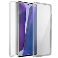 Etui i futerały do telefonów - Etui 360° do Samsunga Galaxy Note 20 Elastyczny przód i sztywny tył – przezroczyste - miniaturka - grafika 1