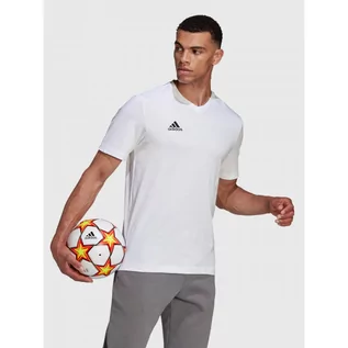Koszulki męskie - Koszulka Męska Adidas T-shirt Bawełniany Biały HC0452 - grafika 1