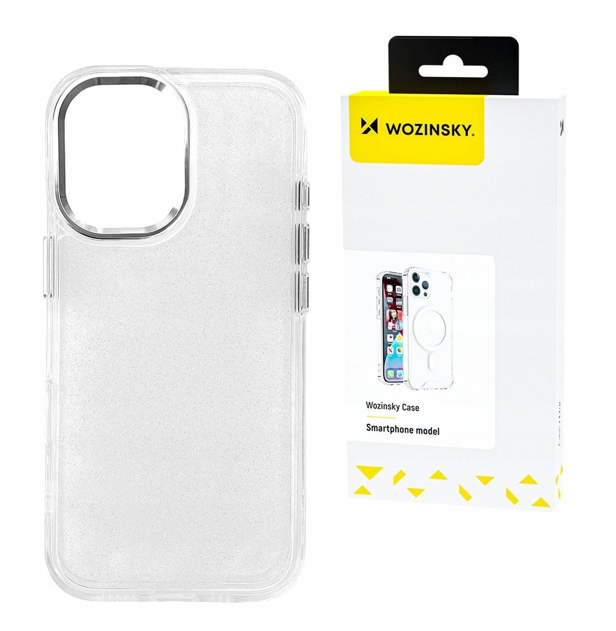 Etui Wozinsky Glitter Case na Samsung Galaxy S24 FE - przezroczyste z brokatem