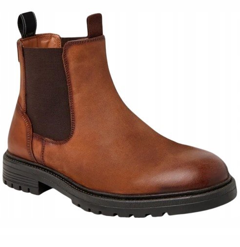PEPE JEANS LOGAN CHELSEA MĘSKIE BUTY BRĄZOWE SZTYBLETY 40 1AWE