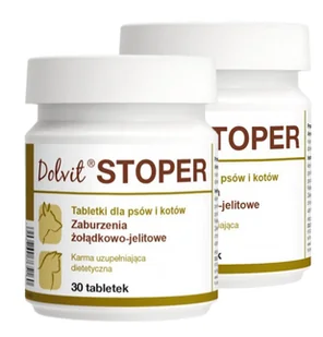Dolvit STOPER 2x30 tabletek - Suplementy i witaminy dla psów - miniaturka - grafika 1