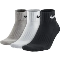 Skarpetki męskie - Skarpety Nike Value Quarter 3pak SX4926-901 - multikolor - miniaturka - grafika 1
