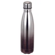 Butelki termiczne - Butelka termiczna SMILE Metallic 500ml Szaro-Czarny - miniaturka - grafika 1