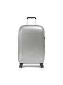 Walizki - Mandarina Duck Średnia Twarda Walizka D-Drop P10KEV02466 Srebrny - miniaturka - grafika 1