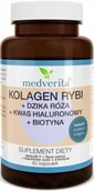 Witaminy i minerały - Medverita, Kolagen rybi dzika róża biotyna, 60 kaps. - miniaturka - grafika 1