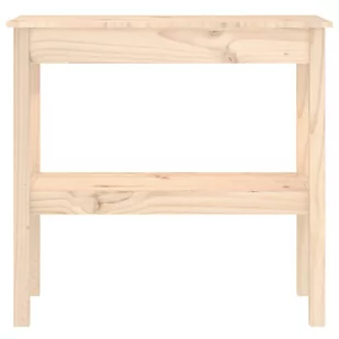 Lumarko Stolik konsolowy, 80x40x75 cm, lite drewno sosnowe - Konsole i sekretarzyki - miniaturka - grafika 4
