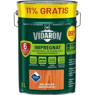 Vidaron Impregnat do drewna mahoń amerykański 5 l 91020450 - Farby i impregnaty do drewna - miniaturka - grafika 1