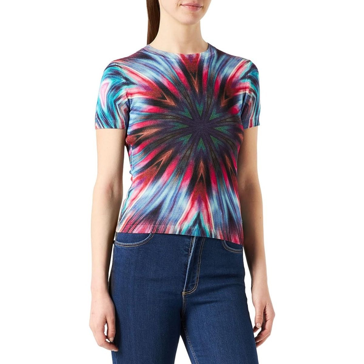 Koszulka damska Desigual Laia wzorzysta-XL