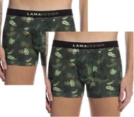 Majtki męskie - LAMA SZORTY MĘSKIE M-1000SZG 2 szt. L ZIELONY - miniaturka - grafika 1