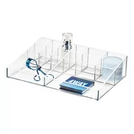 Koszyki łazienkowe - Organizer łazienkowy na kosmetyki z plastiku z recyklingu Cosmetic Station – iDesign - miniaturka - grafika 1