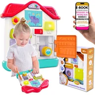 Zabawki interaktywne dla dzieci - Interaktywny Domek Sensoryczny DUMEL dla Dzieci Zręcznościowy Domek Światło i Dźwięk PREZENT ŚWIĄTECZNY DLA WNUCZKI WNUCZKA + EBOOK-3 - miniaturka - grafika 1