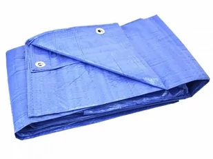 GEKO Płachta ochronna nieprzemakalna z oczkami Standard niebieski, 12 x 15 m - Akcesoria do ogrodzeń - miniaturka - grafika 1