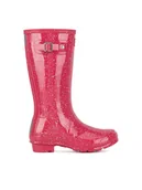 Buty dla dziewczynek - Hunter Kalosze JFT6075RGT Różowy - miniaturka - grafika 1